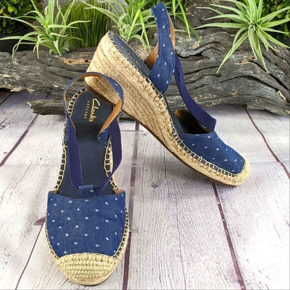 Clarks Petrina Kaelie Espadrille Wedge Sandal - Picture 1 of 11